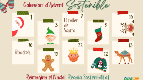 TMA Calendari Advent Sostenible Reimagina el Nadal Regala Sostenibilitat Feliç Verd Nadal