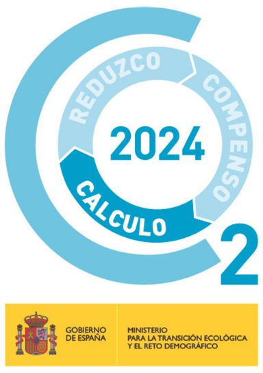 TMA Sello Calculo 2023 Huella de carbono Compromiso ambiental Salud ambiental Sostenibilidad Medio ambiente Compromiso sostenible Gestión de residuos Seal Calculation 2023 Carbon Footprint Environmental Commitment Environmental Health Sustainability Environment Sustainable Commitment Waste Management Segell Calculo 2023 Petjada de carboni Compromís ambiental Salut ambiental Sostenibilitat Medi ambient Compromís sostenible Gestió de residus